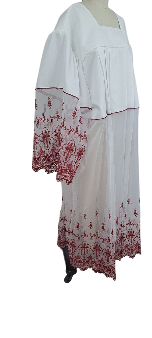Full Lace embroidery surplice